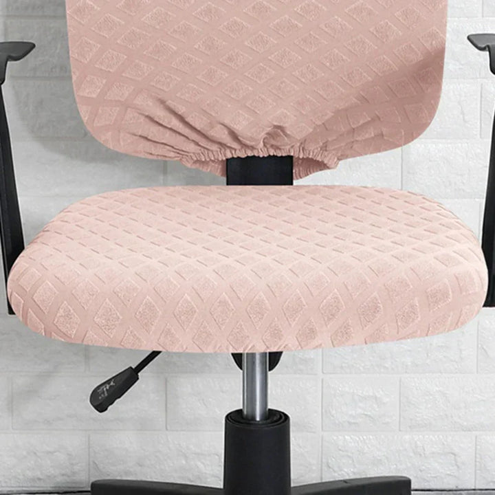 Spandex elastic office chair cover Jacquard seat covers pineapple mesh fleece protective cover elastic computer seat protector