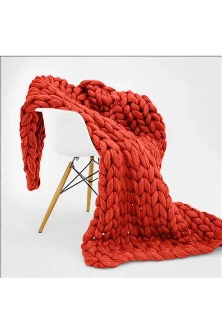 Cozy Knit Chunky Blanket