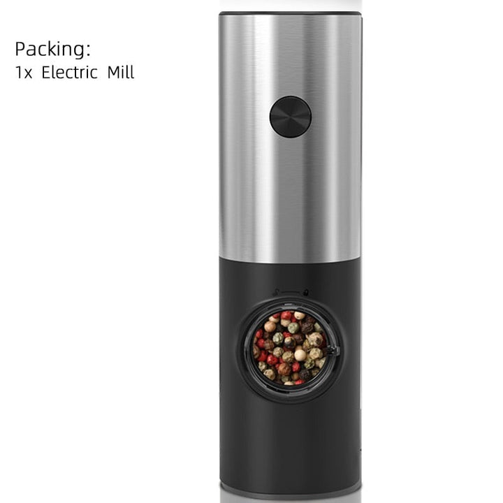 Electric automatic pepper and salt mill with LED light and adjustable grind - Perfect for the kitchen or the restaurant