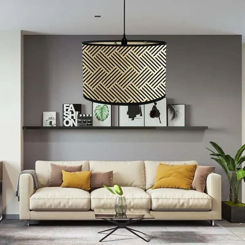 Art Deco Drum Lampshade