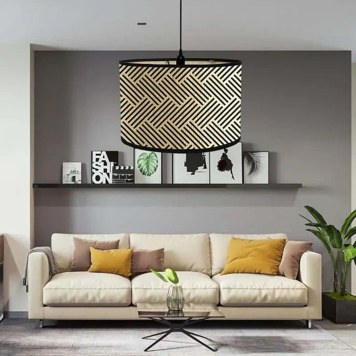 Art Deco Drum Lampshade