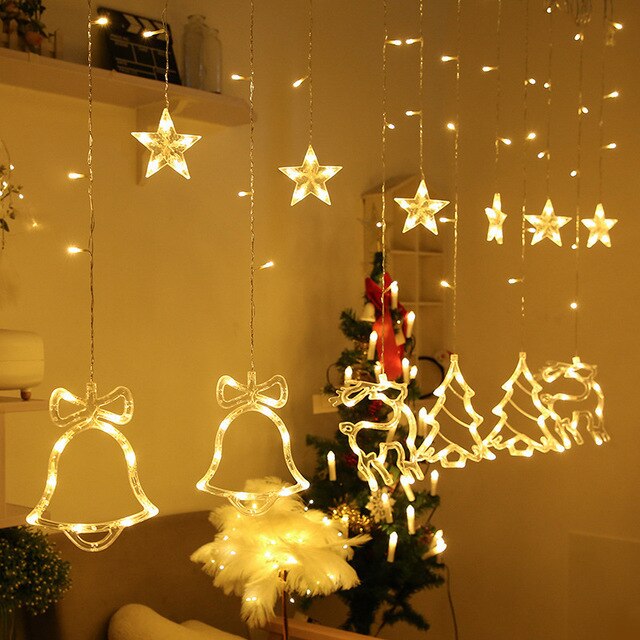 Solar Moon Star Lamp LED String Lights Decoration