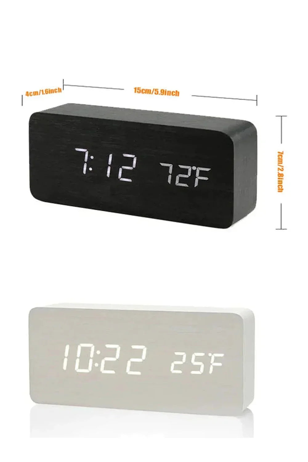 Wood LED Digital Clock