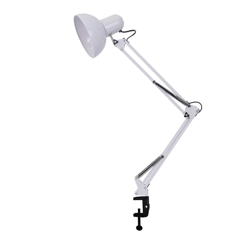 Modern minimalist retractable table lamp with long arm and clip made of ABS with 1 light for the bedroom