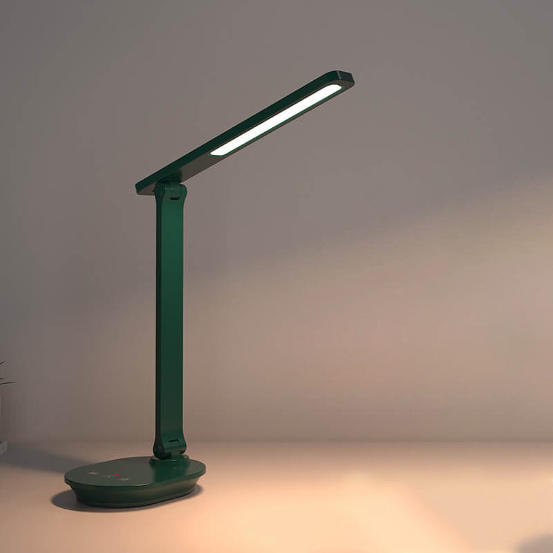 Modern double foldable eye care wireless rechargeable LED desk lamp