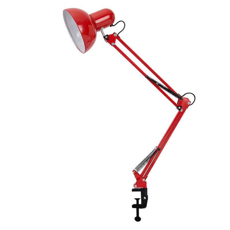Modern minimalist retractable table lamp with long arm and clip made of ABS with 1 light for the bedroom