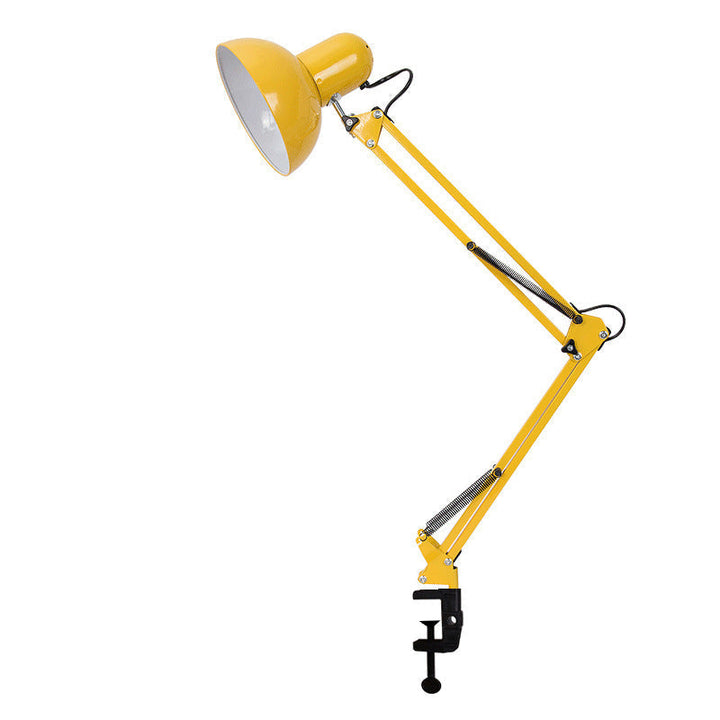 Modern minimalist retractable table lamp with long arm and clip made of ABS with 1 light for the bedroom