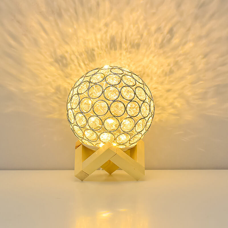 Modern Minimalist Round USB rechargeable LED table lamp