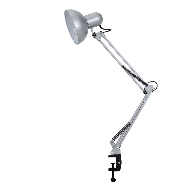 Modern minimalist retractable table lamp with long arm and clip made of ABS with 1 light for the bedroom