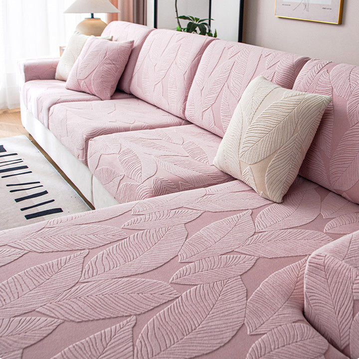 Waterproof Sofa Cover with Tropical Leaf Pattern – Elastic and Scratch Resistant – Full Protection for Sofas