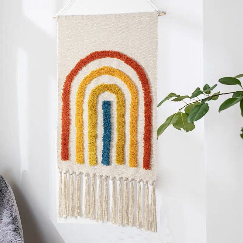 Geometric Tufted Wall Carpet