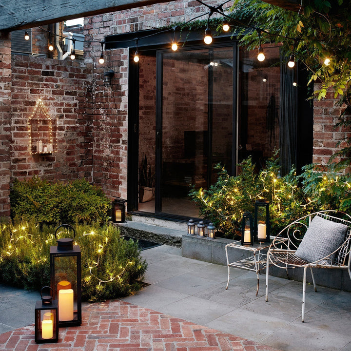 100er LED Micro Solar String Lights warm white