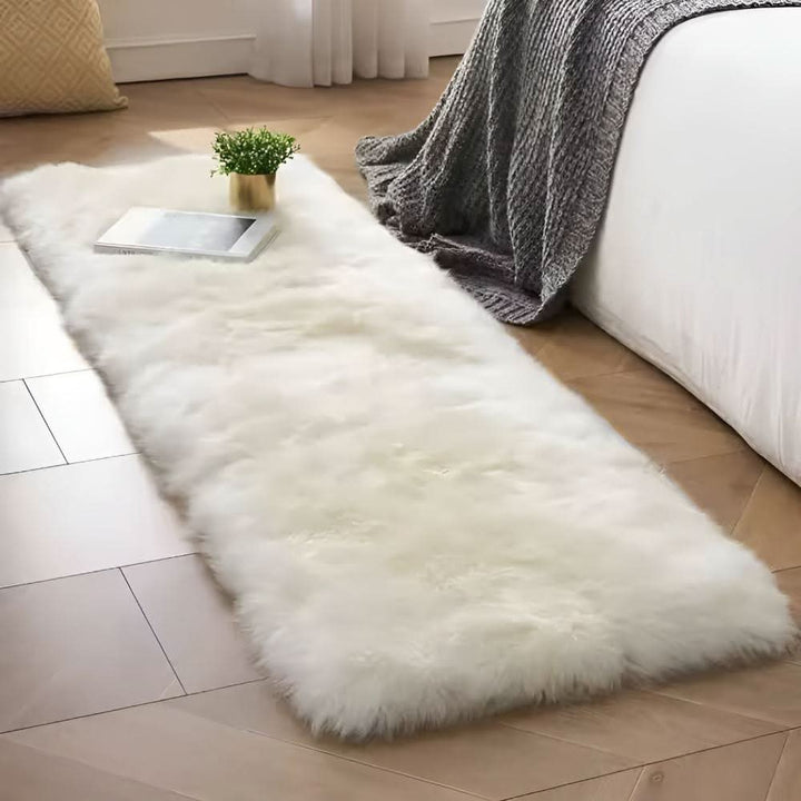 Fluffy velvet sofa cover with noble aesthetics