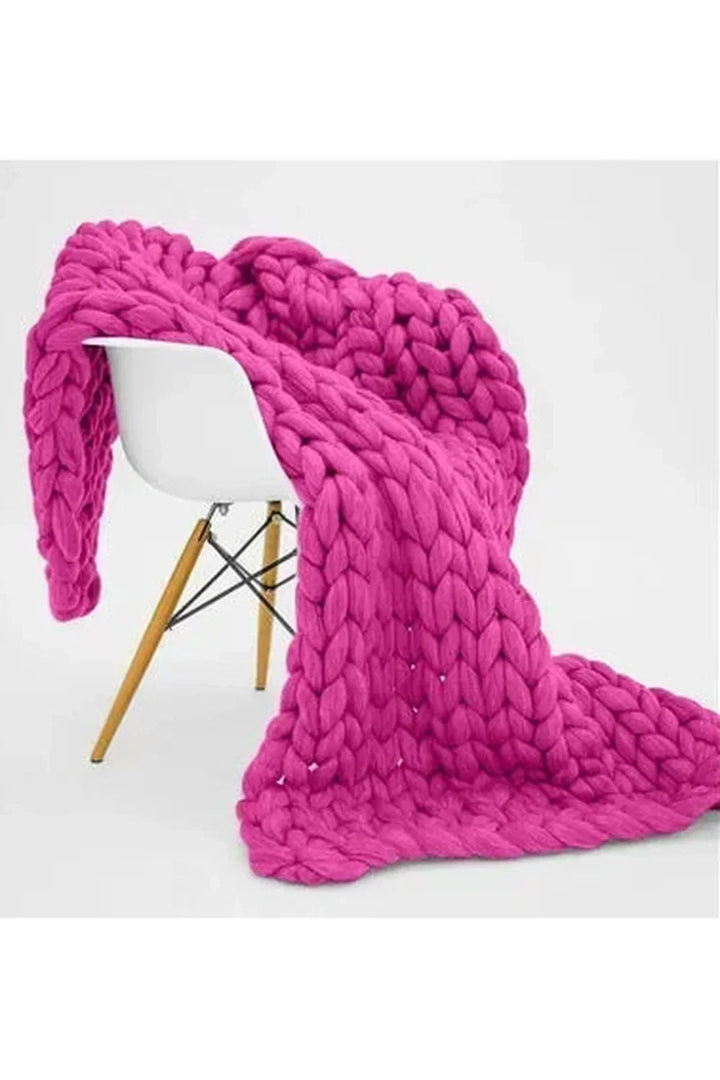 Cozy Knit Chunky Blanket