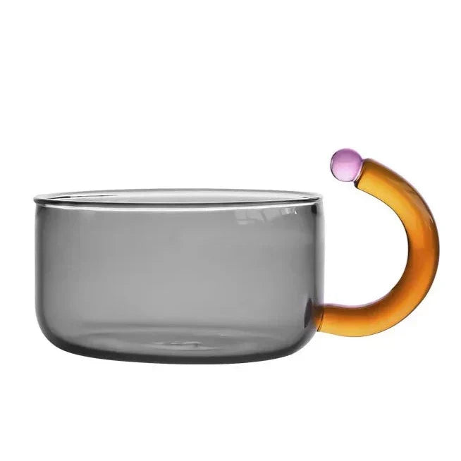 colourful glass tableware