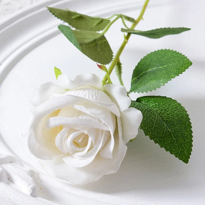 20 pieces Realistic Velvet Silk Rose Bouquet