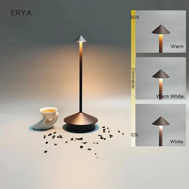 Rechargeable Table Lamp Creative Dining Room Touch Led Pina pro Table Lamp Hotel Bar Coffee Desk Lamp Decorative Desk Lamp
