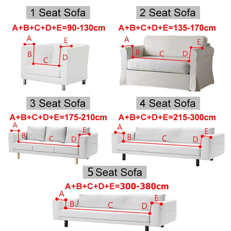 Sofalino Stretch | Elastic Sofa Cover | Jacquard Design | For 1–4 Seater &amp; L-Shape