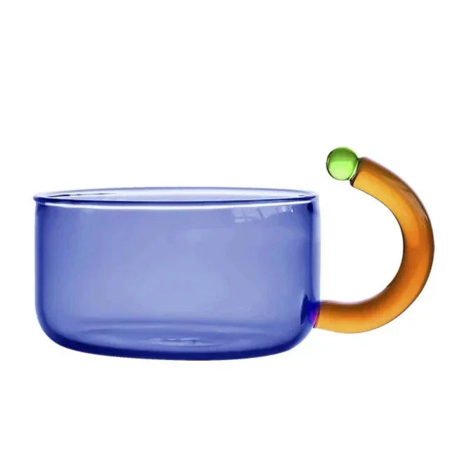colourful glass tableware