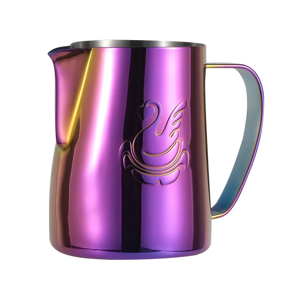 600ml stainless steel coffee pot milk frother cup cream maker espresso latte art tool elegant swan