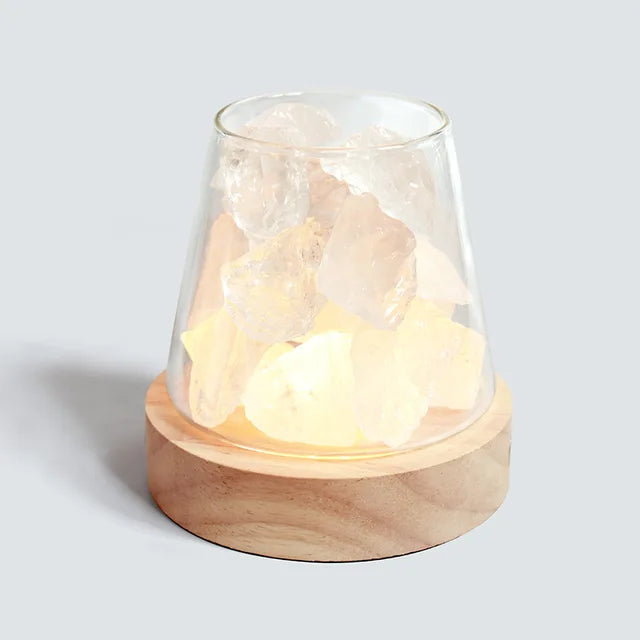 Himalaya Salt Lamp - Crystal Night Light &amp; Essential Oil Diffuser