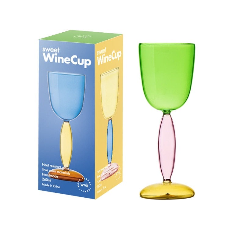 Borosilicate 3-colour Glassware - Wine Glass