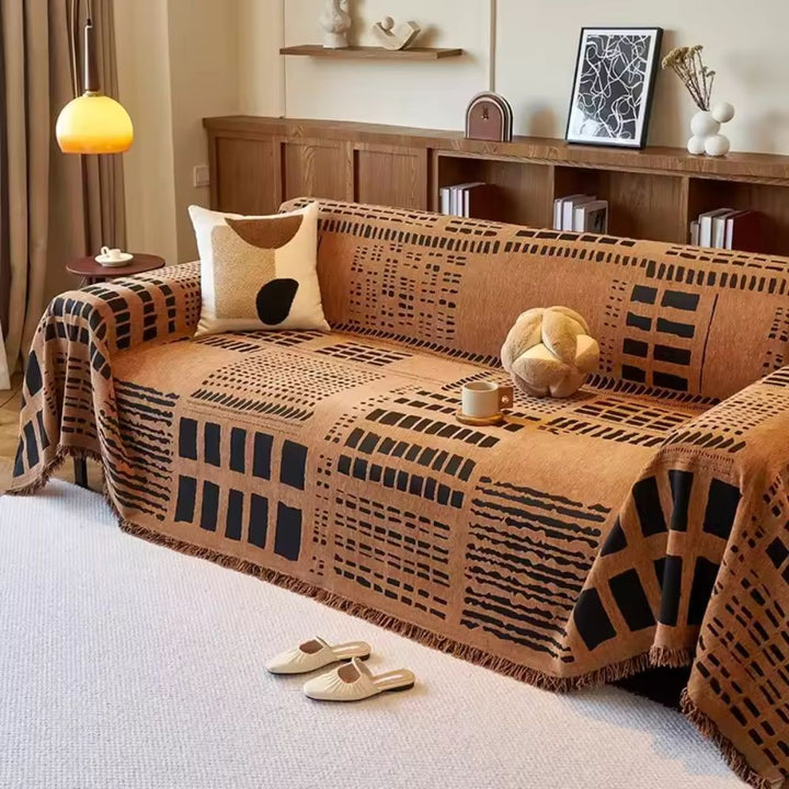 Savanna Geo Chenille Sofa Cover