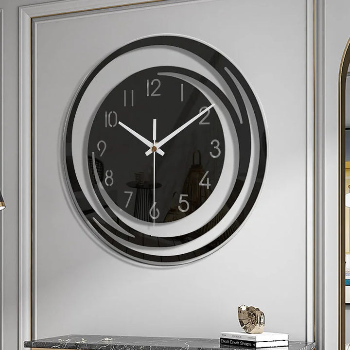 Acrylic Wall Clock - Scandinavian Design - Black - Clock