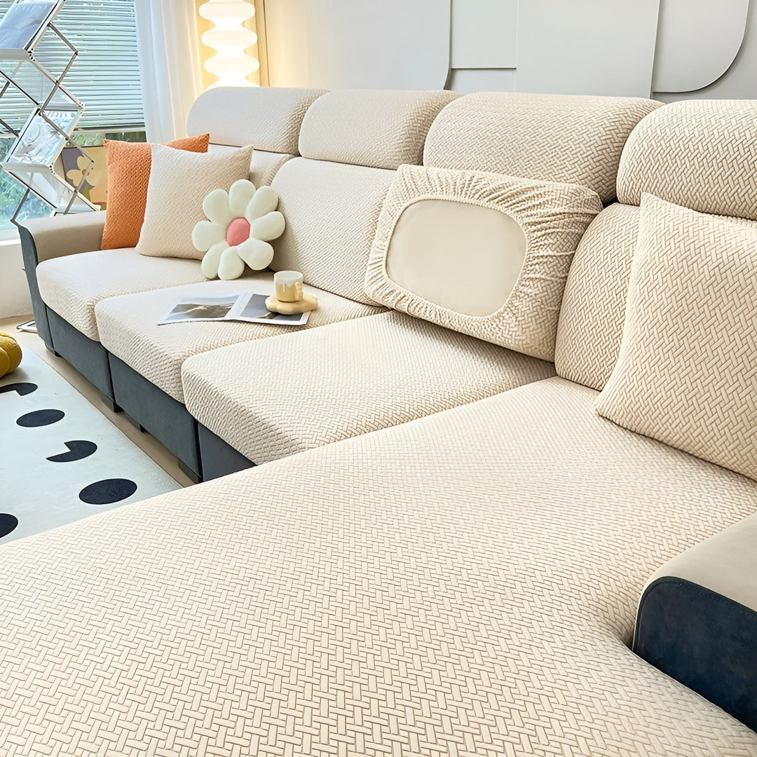 Elastic Sofa Cover – Water-Repellent and Tailored | Protective Cover Made from Stretch Fabric |