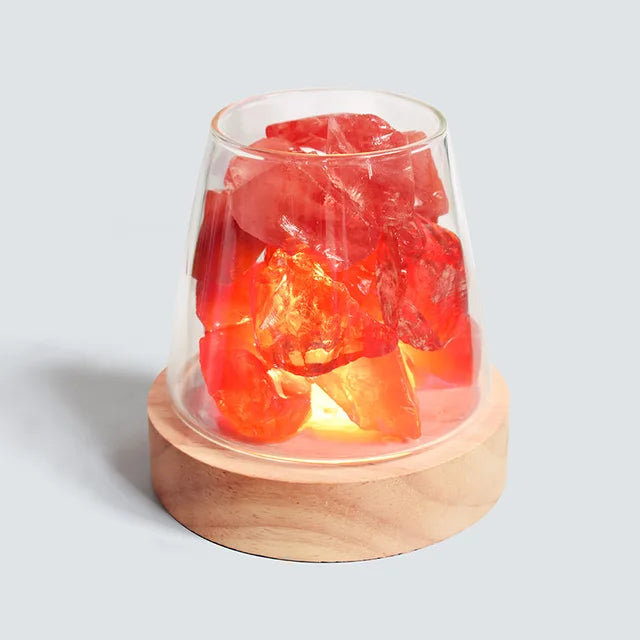 Himalaya Salt Lamp - Crystal Night Light &amp; Essential Oil Diffuser