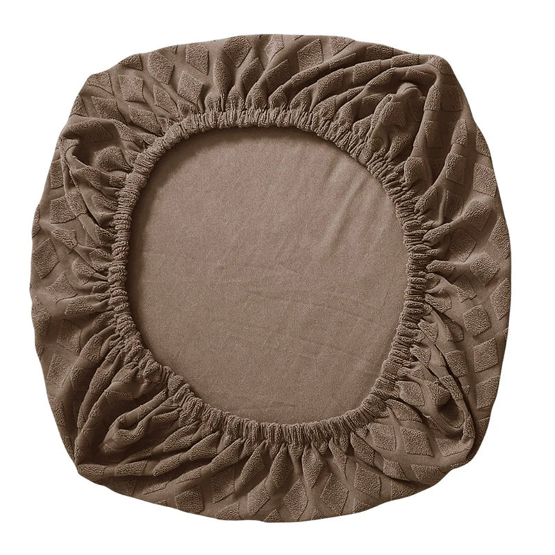 Spandex elastic office chair cover Jacquard seat covers pineapple mesh fleece protective cover elastic computer seat protector