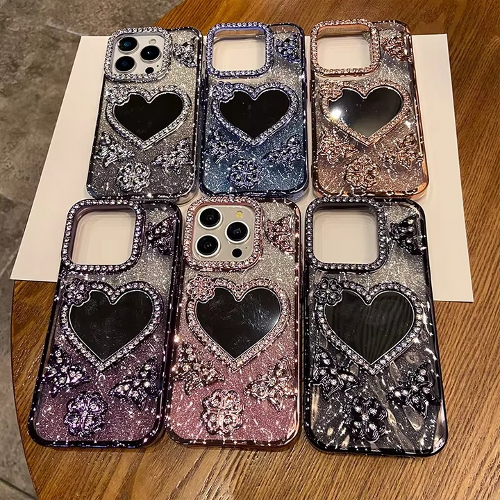 Butterfly Glitter Diamond Mirror Case for iPhone