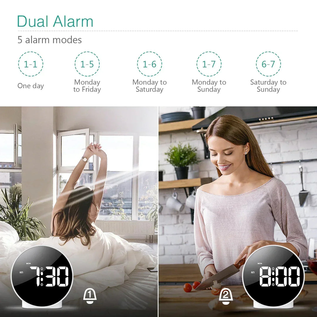 Light Source Digital Table Clock
