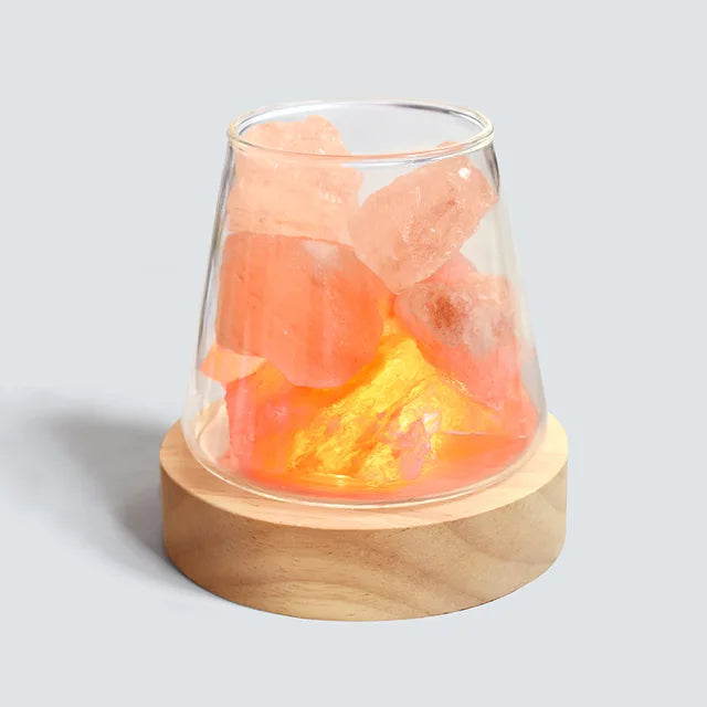 Himalaya Salt Lamp - Crystal Night Light &amp; Essential Oil Diffuser