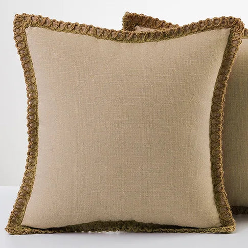 colourful pillowcases in French style