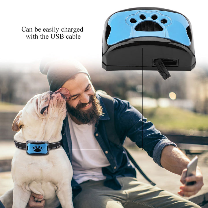 Painless Anti-Bark Collar – Vibrations &amp; Ultrasound for Dogs