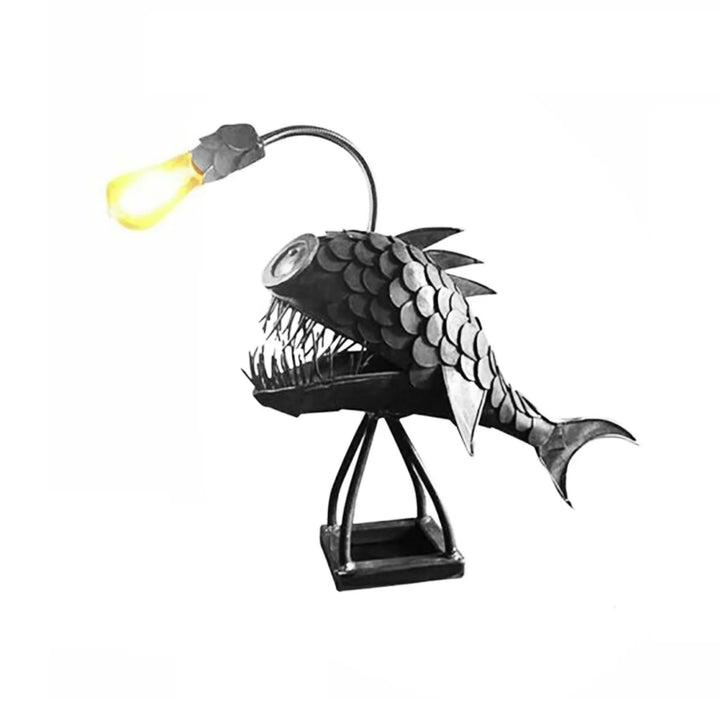 Table lamp - RusticFish - Adjustable lighting - Handmade artistic charm