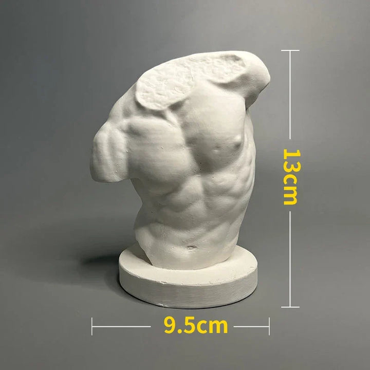 Nordic INS Style Character Plaster Statue DIY Painted Sketch Photography Props Table Decorations Home Art Plaster Decoration