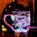 1 piece colour changing luminous LED dragon mug water activated lights beer coffee milk tea wine whiskey bar cup travel creative gift