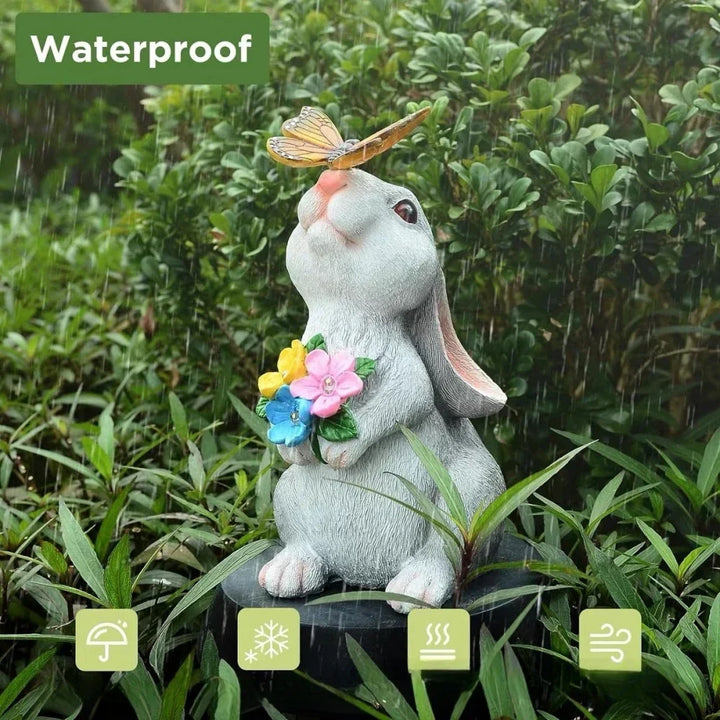 Butterfly and Flower Hare Garden Light