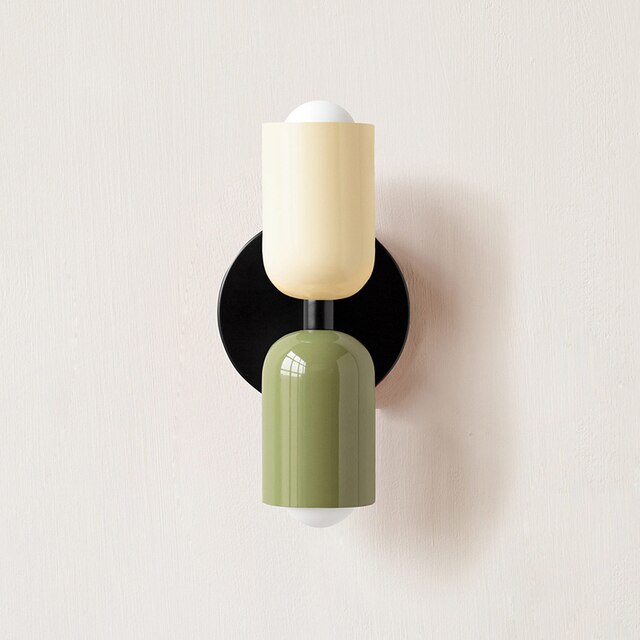 Cream Double-Head LED Wall Lights