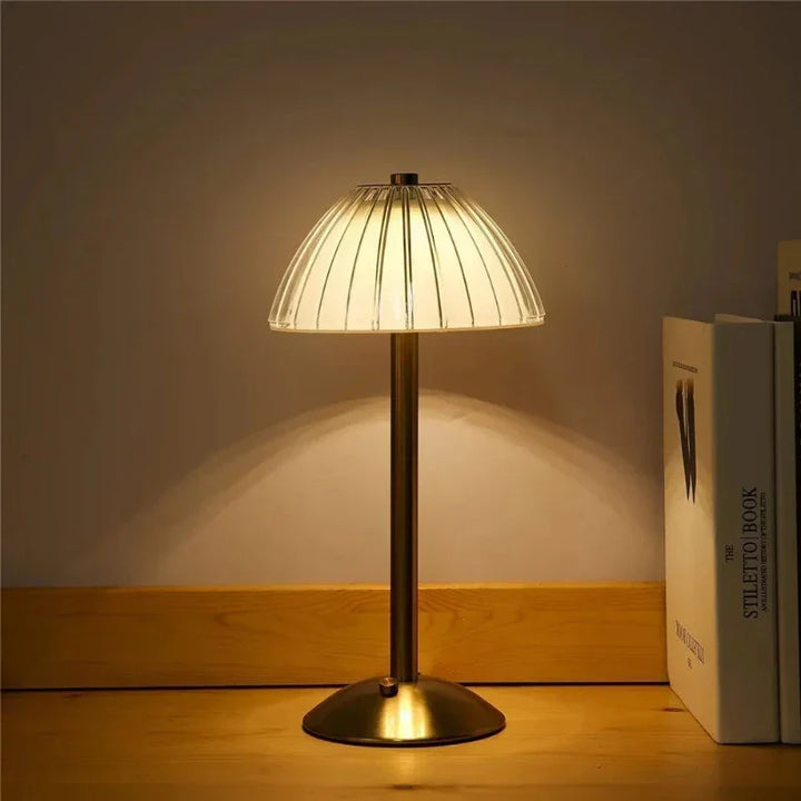 GlassGleam | Cordless three-colour LED table lamp with dimming function