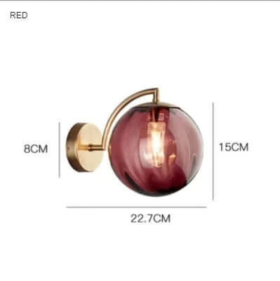 colourful Glass Modern Wall Lamp