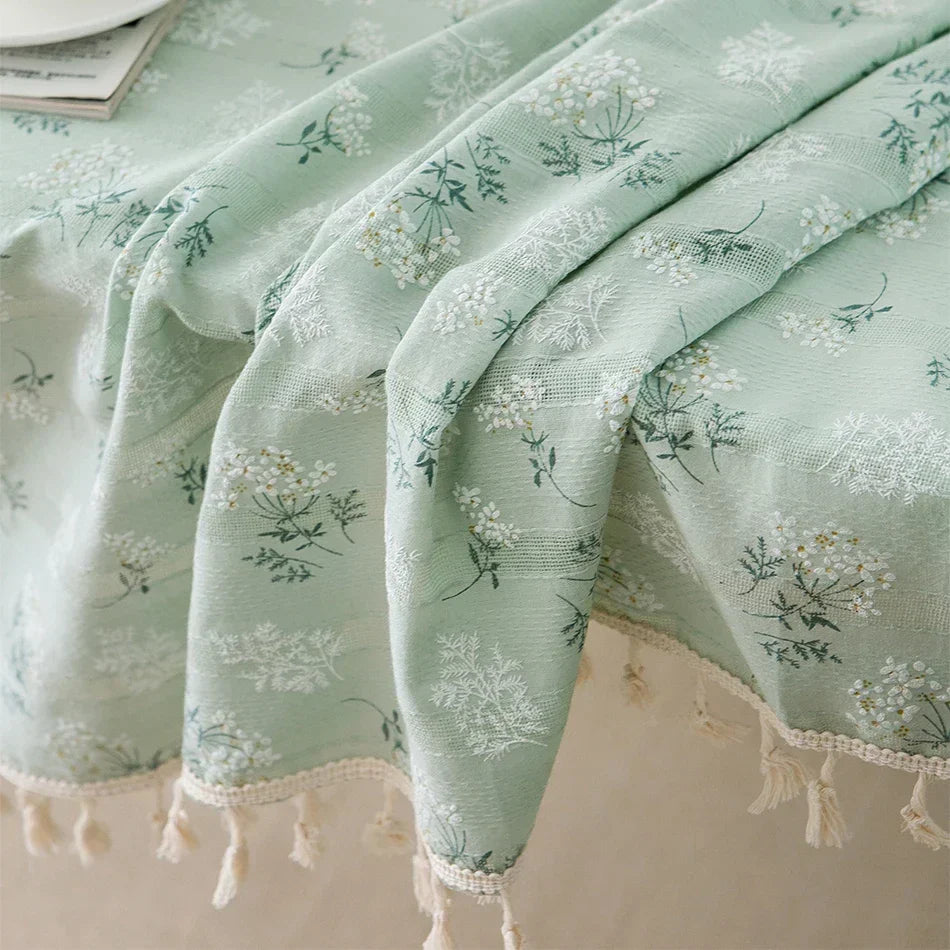 Floral tablecloth
