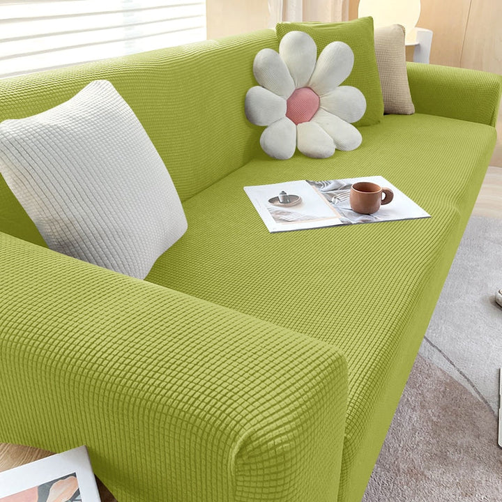 Textured Stretch Sofa Cover | Non-Slip, Machine Washable &amp; Protective for 1-Seater, 2-Seater, and 3-Seater Sofas