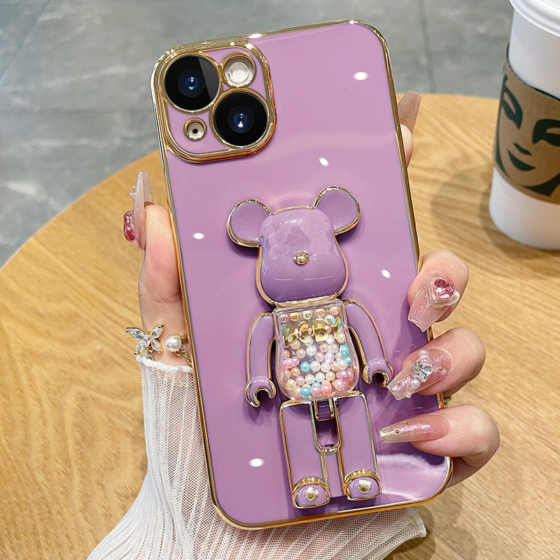 Bear Lover colourful 3D Doll Phone Case