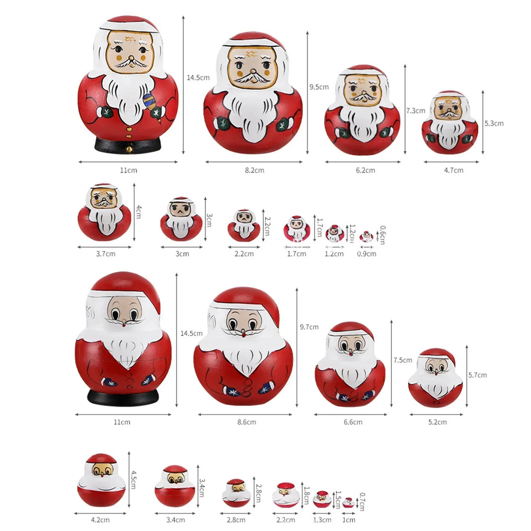 10 pieces/set wooden Russian matryoshka dolls