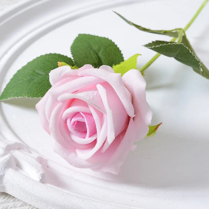 20 pieces Realistic Velvet Silk Rose Bouquet