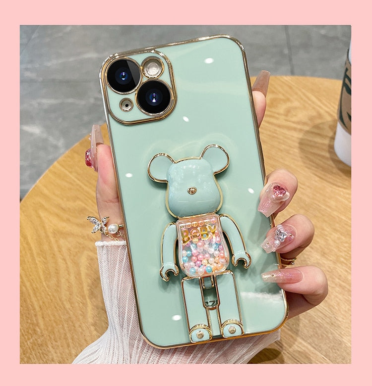 Bear Lover colourful 3D Doll Phone Case