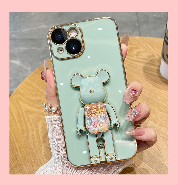 Bear Lover colourful 3D Doll Phone Case